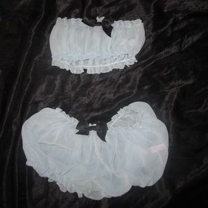 Coquette Blue Mesh Set